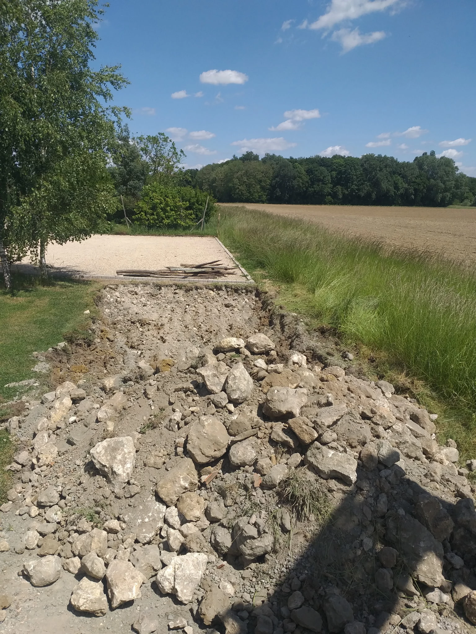 Tranchées VRD villa Vernou