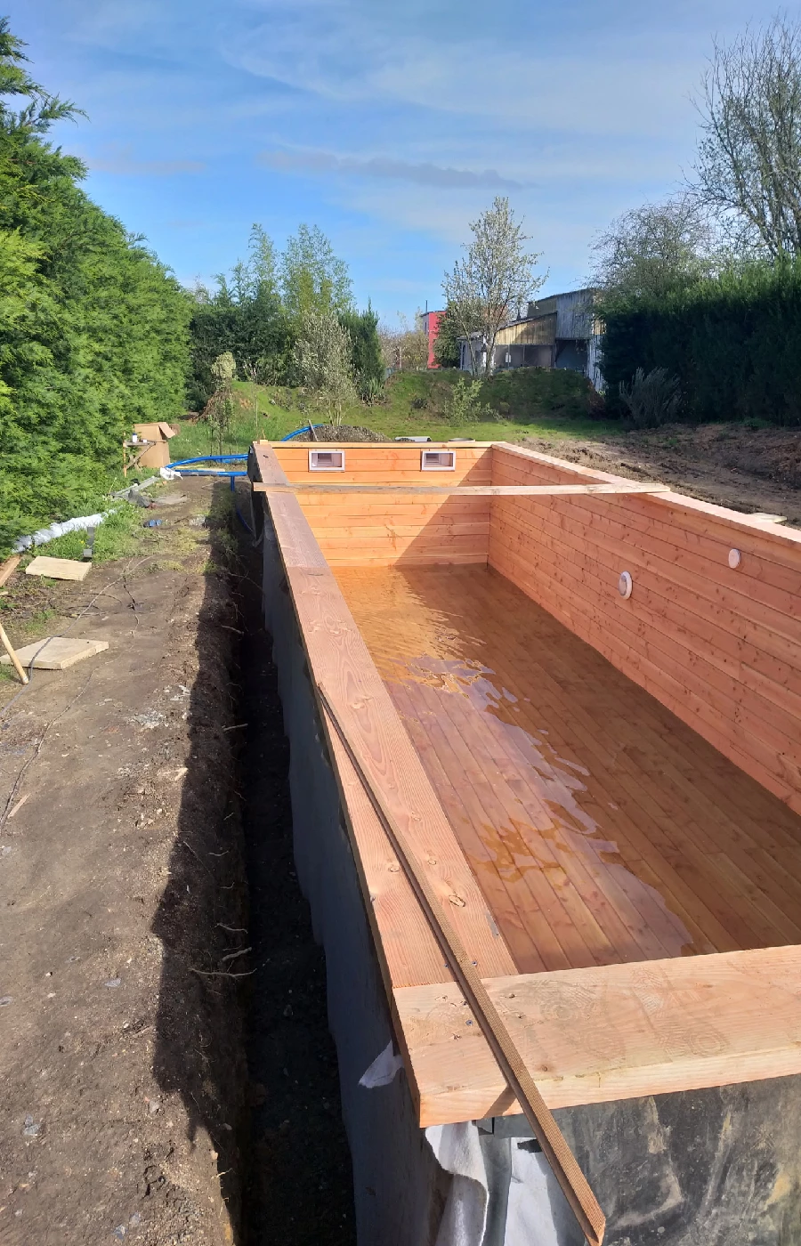 Accès chantier enrochement